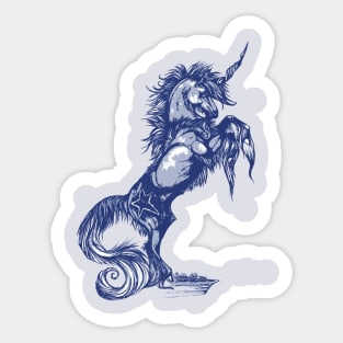 Rearing Unicorn Sticker